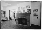 FIRST FLOOR, FRONT PARLOR, FIREPLACE - Zane Grey House, West side of Scenic Drive, Lackawaxen, Pike County, PA HABS PA,52-LACK,3-10