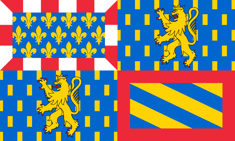 Image: Flag Of The Region Bourgogne-Franche-Comté