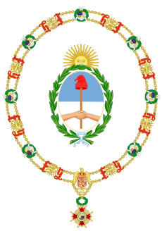 Generic Coat of Arms of the President of Argentina (Order of Isabella the Catholic)