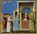 Giotto di Bondone - No. 9 Scenes from the Life of the Virgin - 3. The Bringing of the Rods to the Temple - WGA09181