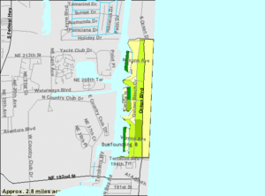 U.S. Census Bureau map showing town boundaries