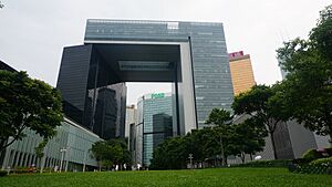 Government Secretariat (Hong Kong) view in Tamar Park-August 2018
