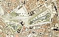 Green Park and St. James's Park London from 1833 Schmollinger map