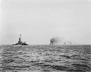 HMS Cardiff leading the German high seas fleet