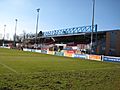 Histon Mainstand and redgate stand