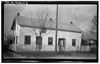 Historic American Buildings Survey, Bartlett Cocke, Photographer March 5, 1934 NORTHEAST ELEVATION (FRONT). - Pfeil House, 125 West San Antonio Street, Fredericksburg, Gillespie HABS TEX,86-FREBU,4-2.tif