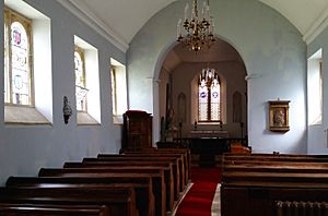 Interior, All Saints' Church, Mapperton, Dorset
