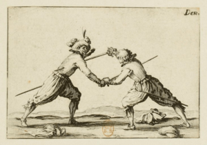 Jacques Callot (1592-1635), Graveur.- Le duel à l'épée