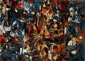 Jean-Paul Riopelle, 1948, untitled, oil on canvas, 97.5 x 130 cm