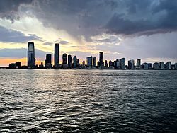 Jersey City skyline in June 2020