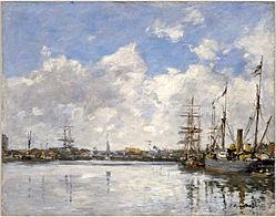 Le Havre, The Port Eugène Louis Boudin 1884