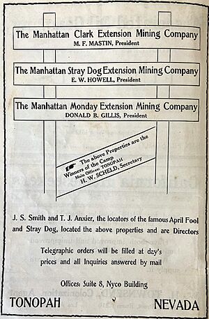 Manhattan Mining 1906 ad