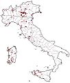 Map of Italian Bell Beaker sites