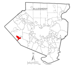 Location within Allegheny county