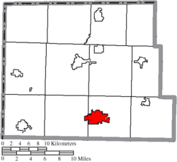 Location of Bryan in Williams County