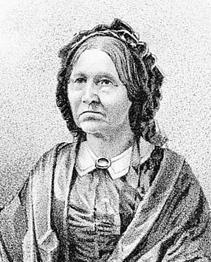 Mary Pierce "Polly" Hart Lane in 1884 art, from- Mrs. General Joseph Lane (cropped)