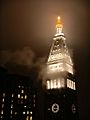Metropolitan Life Insurance Company Tower at Night with Fog