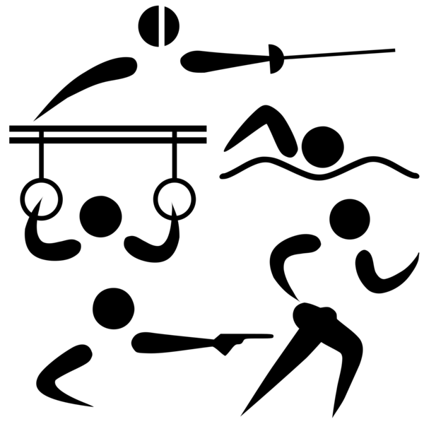 Modern pentathlon pictogram (post-2025)