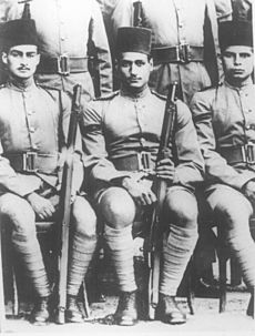 Nasser with comrades, 1940