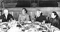 Nikita Khrushchev, Mao Zedong, Ho Chi Minh and Soong Ching-ling