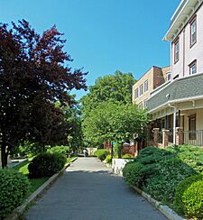 Old Croton Aqueduct walkway, downtown Ossining, NY (cropped)