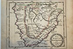 Old Portuguese map of SA 529