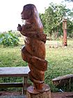 Pai Tavytera indian traditional wood carving