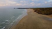Perranporth Beach from air2 Fossick