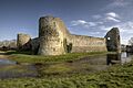 Pevensey Castle inner bailey exterior