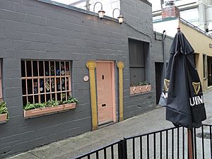 Pink Door restaurant Post Alley Pike Place Market Seattle Washington