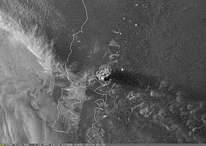 Plume from the April 22, 2015 eruption of Calbuco