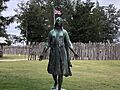 Pocahontas, daughter of Powhatan, and wife of John Rolfe, photo takes at Jamestown, Virginia