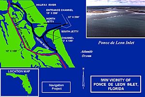 Ponce de leon inlet map