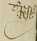 Alfonso V's signature