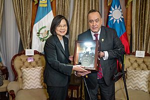 President of Taiwan Tsai Ing-wen with President of Guatemala Alejandro Giammattei 2023-03-31