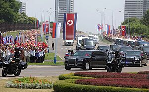 Putin motorcade in Pyongyang (2024)