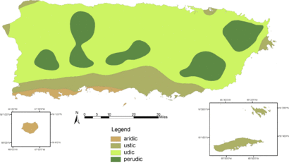 Soil moisture regimes of Puerto Rico