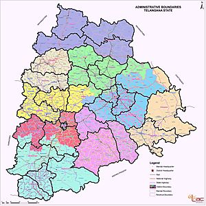 Telangana new districts and old districts 2016