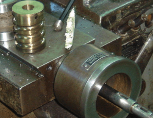 Threading setup helix and bushing American pacemaker lathe