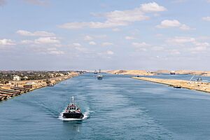 USS Bainbridge (DDG 96) transits the Suez Canal during Operation Epic Fury (9552415)