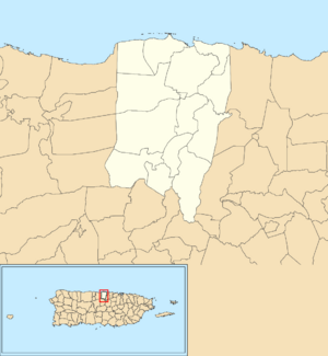 Vega Baja, Puerto Rico locator map