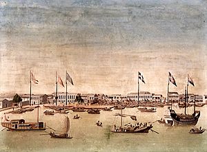 View of Hoppo Returning, late 18th century