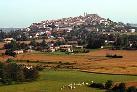 A general view of Monflanquin