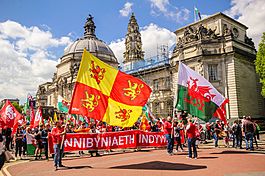 Welsh independence march Cardiff May 11 2019 11