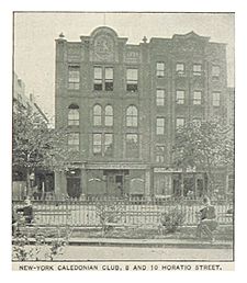 (King1893NYC) pg565 NEW-YORK CALEDONIAN CLUB, 8 AND 10 HORATIO STREET