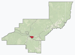 Location in Woodlands County