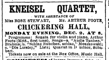 1889 Kneisel ChickeringHall BostonGlobe Dec1