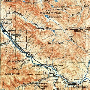 1902 USGS topo map of Baring, Washington