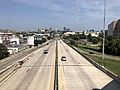 2019-09-11 13 39 08 View north along Maryland State Route 295 (Baltimore-Washington Parkway) from the overpass for the ramp from southbound Interstate 95 to southbound Maryland State Route 295 in Baltimore City, Maryland