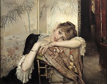 Albert Edelfelt - The Parisienne (Virginie) 1883